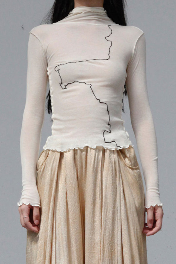 BASERANGE turtleneck sweater TOGET-CG-AU23 UNDYED( TOGEL)